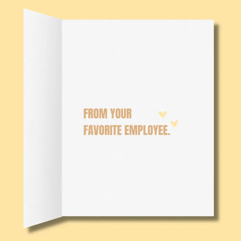 Best Boss Ever | Corporate Humor | Funny Greeting Card