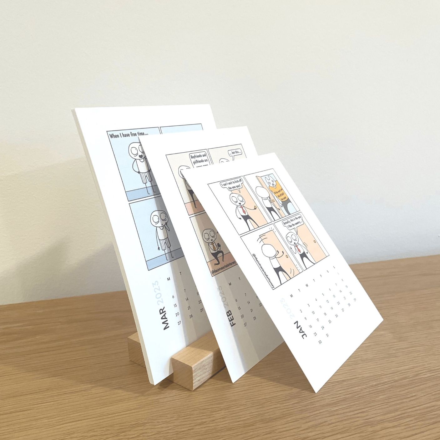 2025 Vertical Desk Calendar | Corporate Humor Monthly Comics | Organizer Gift for Lawyers
