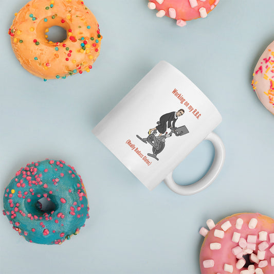RBG Lawyer Mug | Ruth Bader Ginsburg Coffee Mug | Working on My Really Badass Glutes | Funny Lawyer Gifts