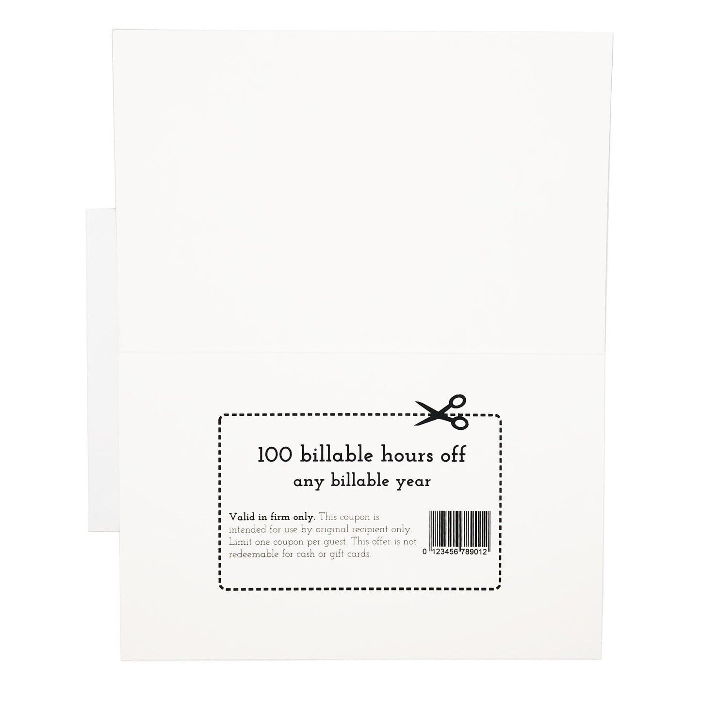Happy Birthday Coupon Greeting Card for Attorneys