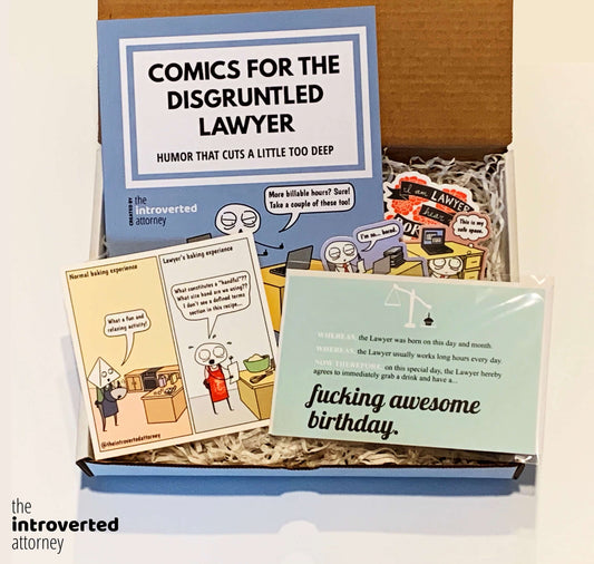 Fucking Awesome Birthday Lawyer Gift Box | Lawyer Birthday Box | Birthday Care Package for Lawyers | Attorney Birthday Gifts