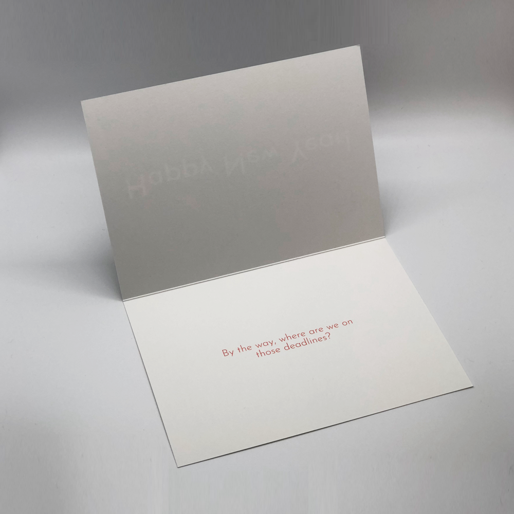 Happy New Year Card for Attorneys | Sarcastic Holiday Greeting Card for Lawyers