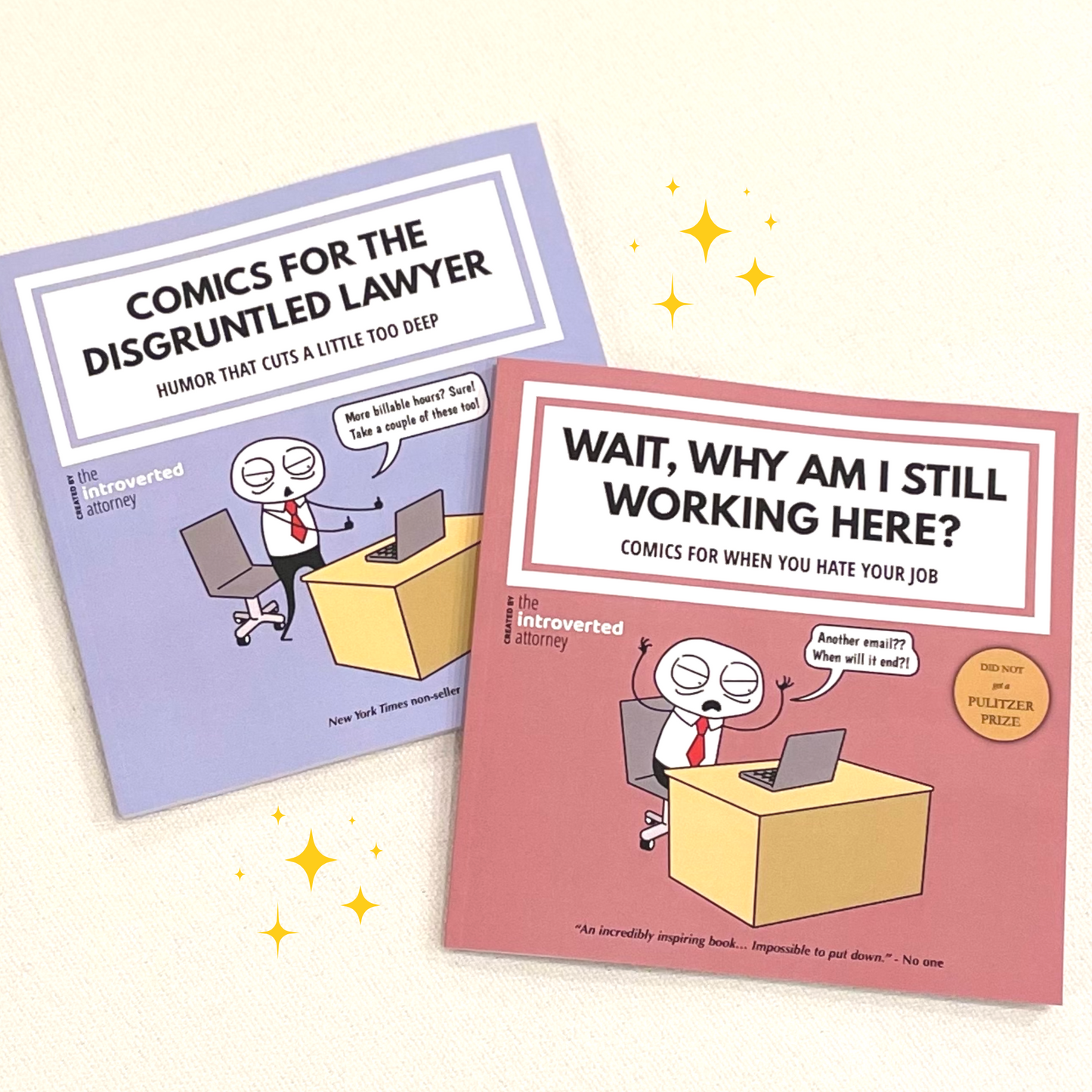 Set of 2 Comic Books | Comic Book for the Disgruntled Lawyer | Wait, Why Am I Still Working Here?