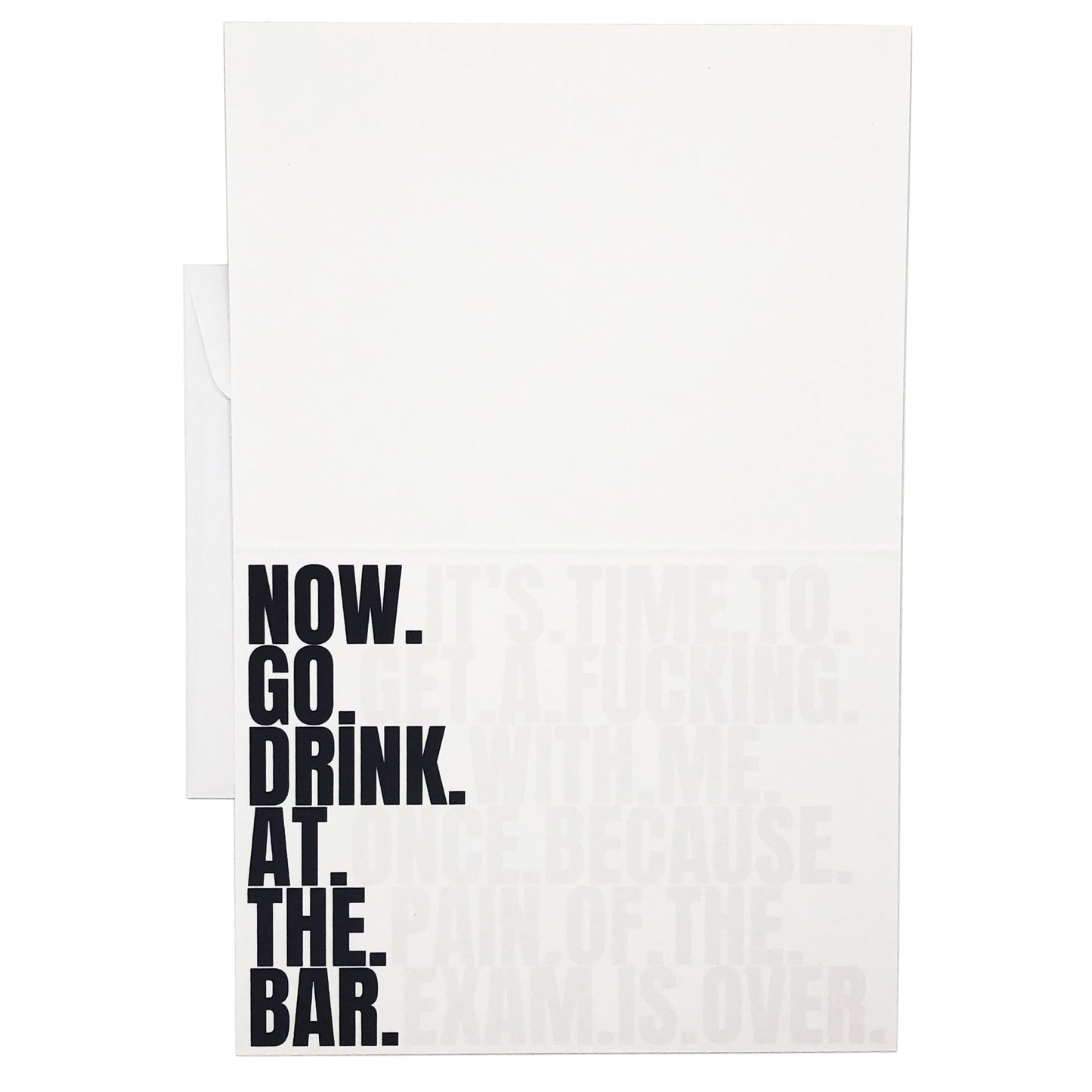 Passed The Bar, Now Go Drink At The Bar Card for New Attorneys
