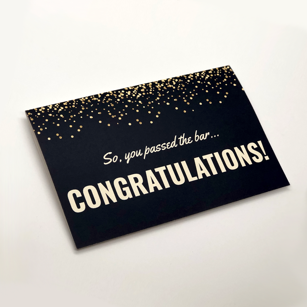 Passed the Bar Congratulations Card for New Attorneys