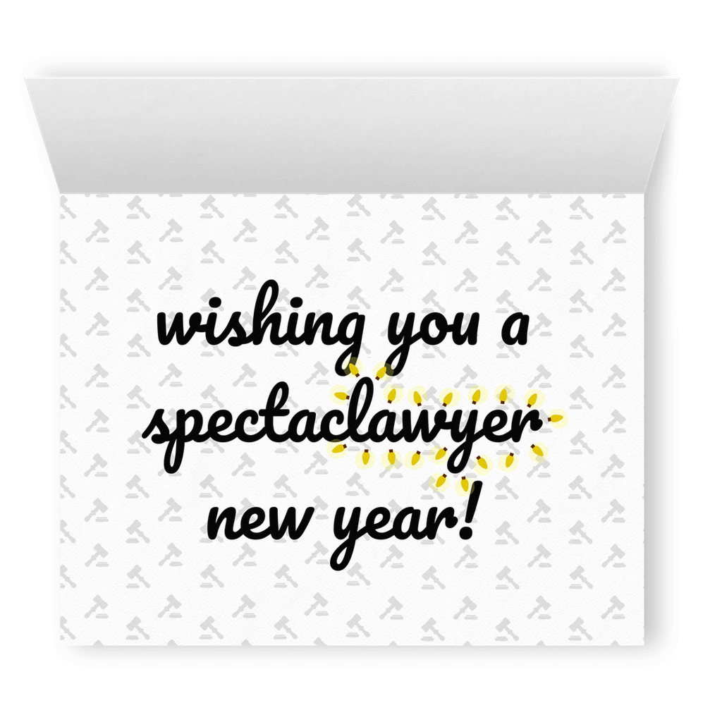Happy Ho-law-days | Holiday Greeting Card for Lawyers | Punny Attorney Card