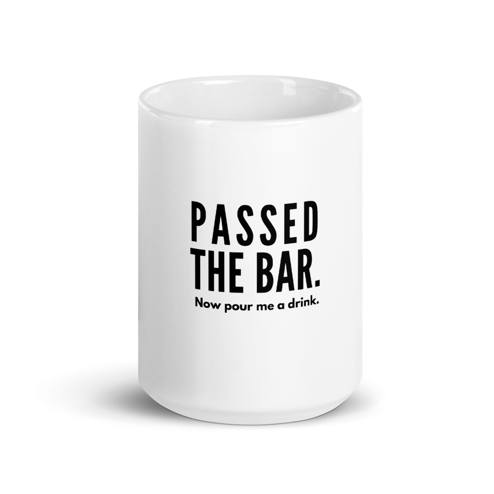 Passed The Bar. Now Pour Me a Drink Mug | Best Attorney Gifts | Funny Lawyer Cup | The Introverted Attorney