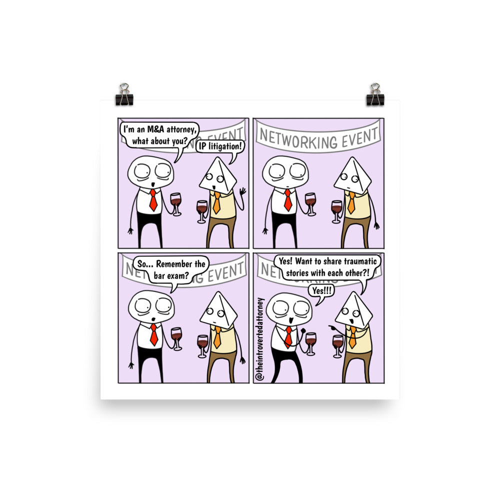 Common Ground | Best Lawyer Law Firm Gifts | Law Comic Print | Funny Gifts for Attorneys
