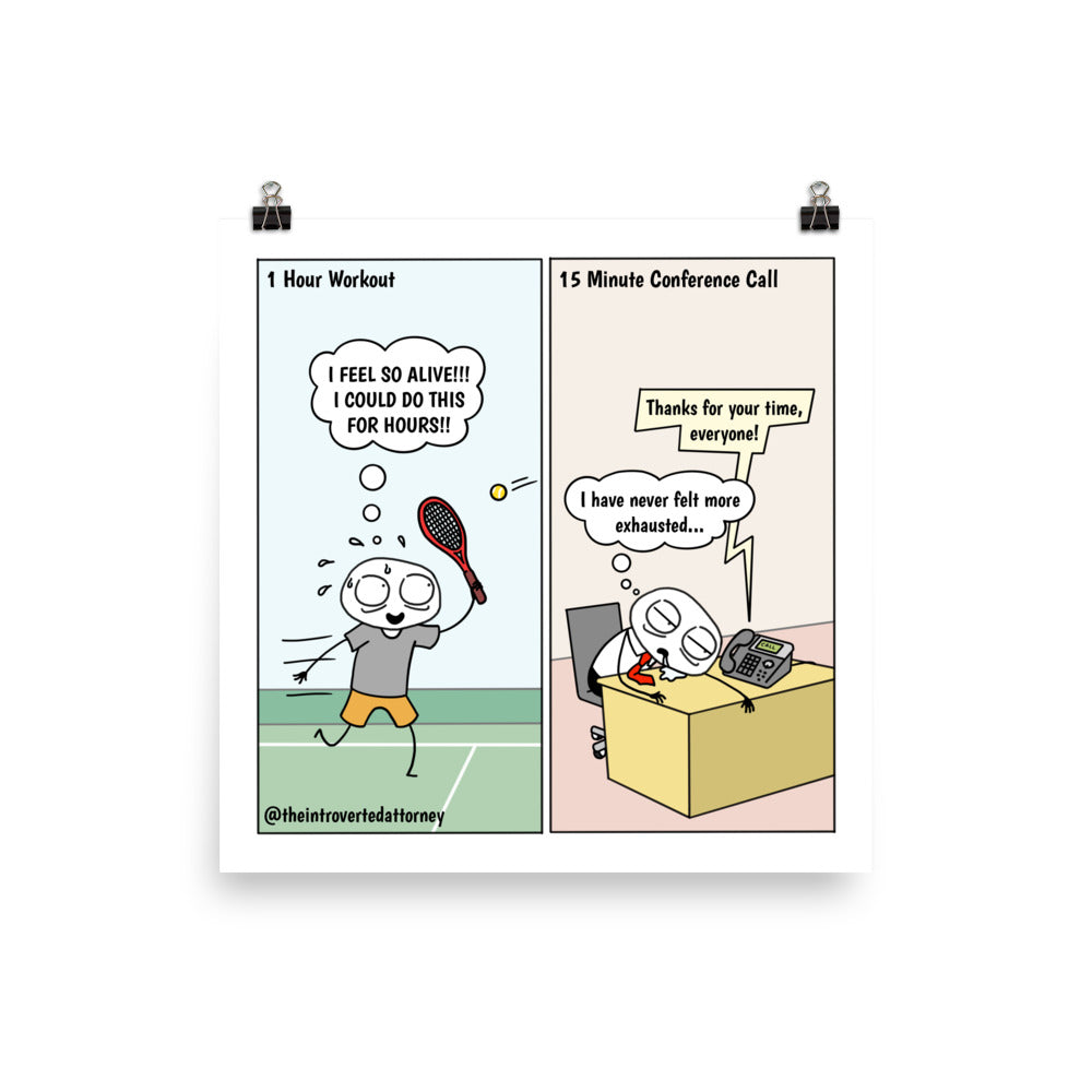 Energy Levels | Best Lawyer Law Firm Gifts | Law Comic Print | Funny Gifts for Attorneys