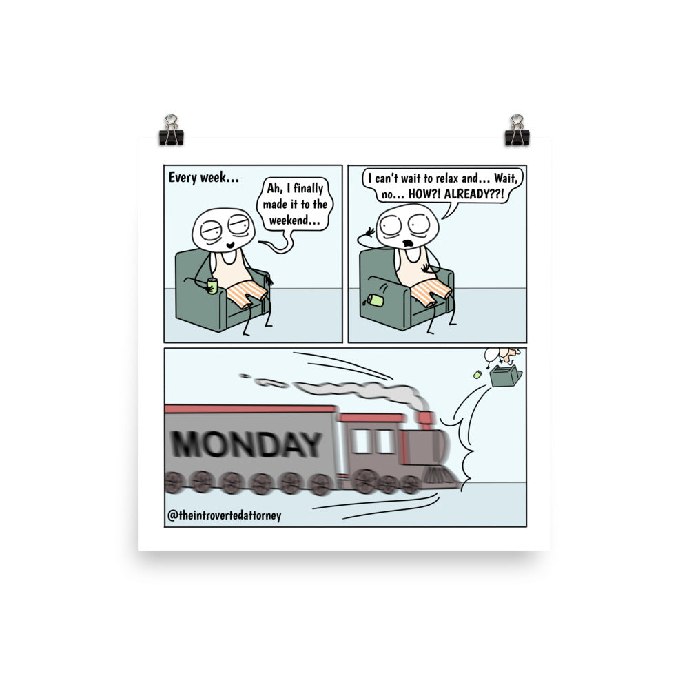 Weekly Surprise | Best Lawyer Law Firm Gifts | Law Comic Print | Funny Gifts for Attorneys