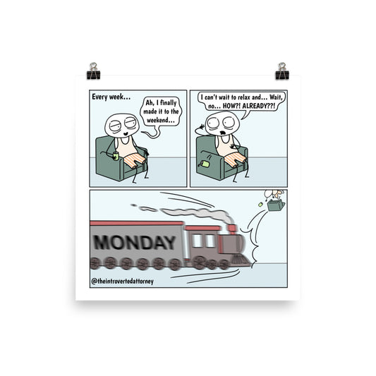 Weekly Surprise | Best Lawyer Law Firm Gifts | Law Comic Print | Funny Gifts for Attorneys