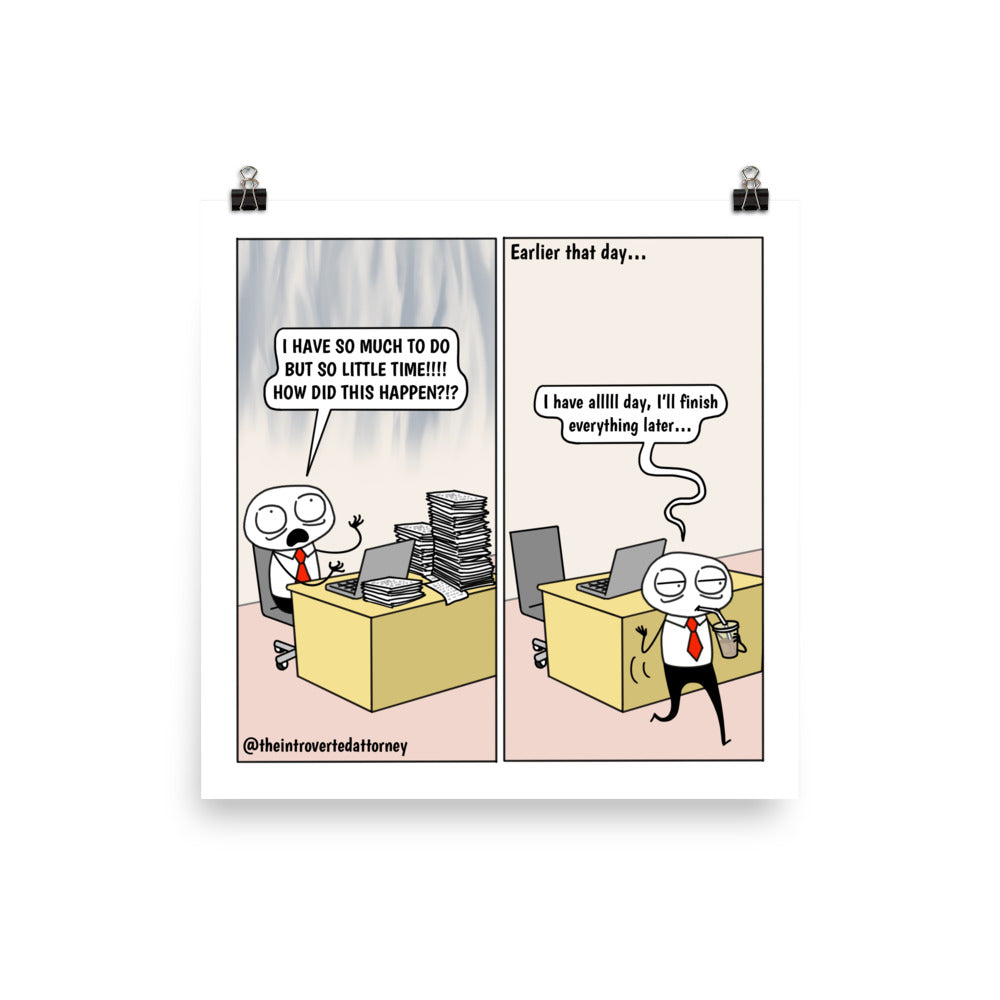 Funny Lawyer Comic Print | Best Attorney Gifts | Law Firm Humor