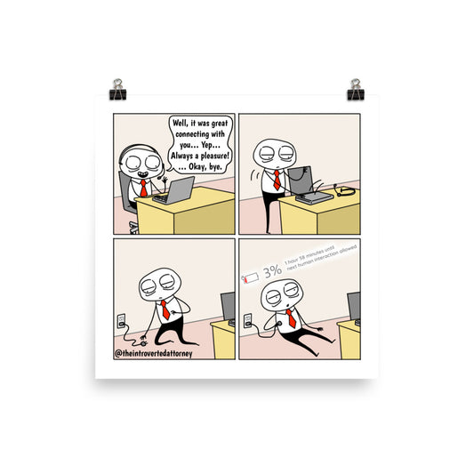 Recovery Time | Best Lawyer Law Firm Gifts | Law Comic Print | Funny Gifts for Attorneys