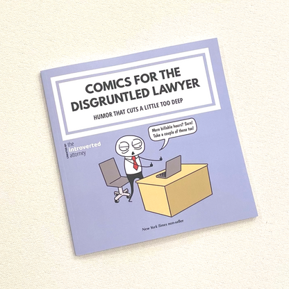 Holiday Lawyer Humor Gift Box | Attorney Birthday Present | Coworker Care Package | Comic Book, Stickers, Mini-Print, Chocolate, Post-Its