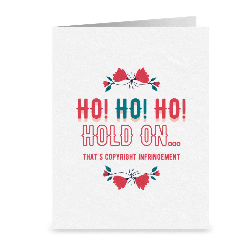 Ho! Ho! Ho! Hold On... Lawyer Holiday Greeting Card | Attorney Christmas Gifts | Funny Lawyer Holiday Cards