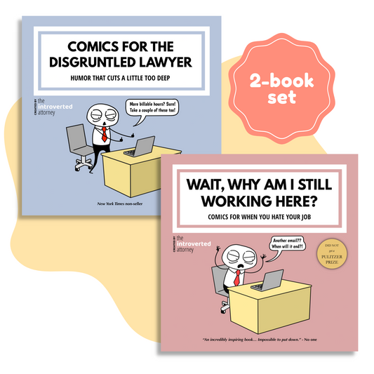 Set of 2 Comic Books | Comic Book for the Disgruntled Lawyer | Wait, Why Am I Still Working Here?