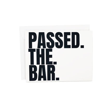 Passed The Bar, Now Go Drink At The Bar Card for New Attorneys