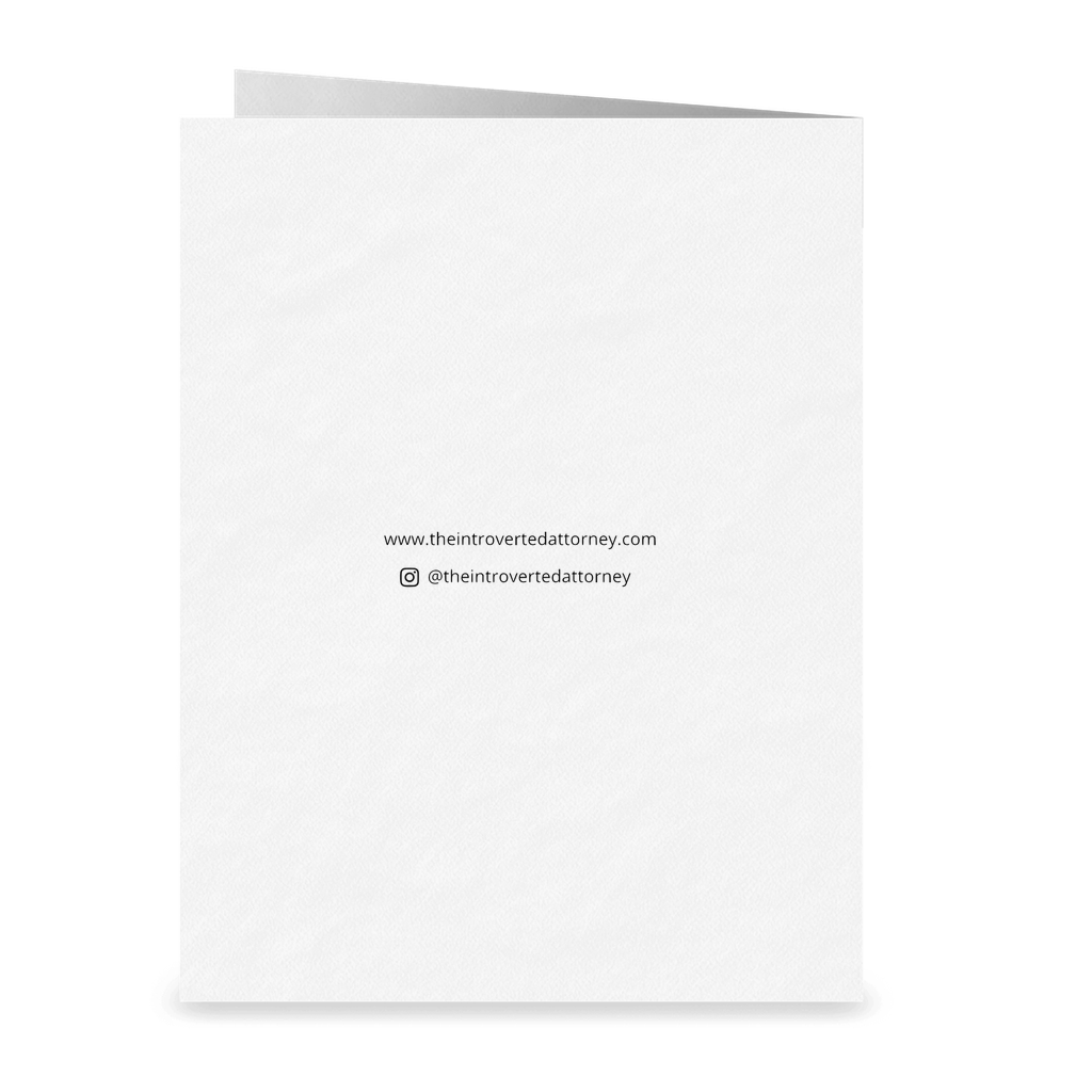 Straight Outta The Bar Exam Lawyer Greeting Card | Bar Exam Gifts | The Introverted Attorney