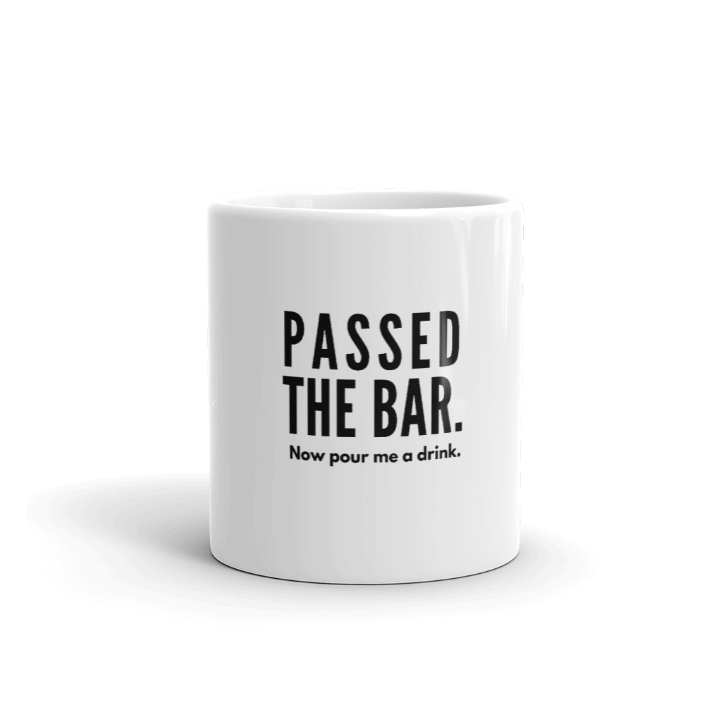 Passed The Bar. Now Pour Me a Drink Mug | Best Attorney Gifts | Funny Lawyer Cup | The Introverted Attorney