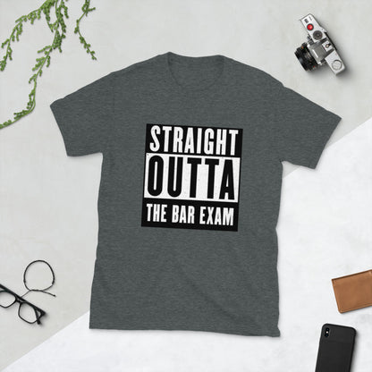 Straight Outta the Bar Exam T-Shirt | Funny Lawyer Shirts | Attorney Gifts
