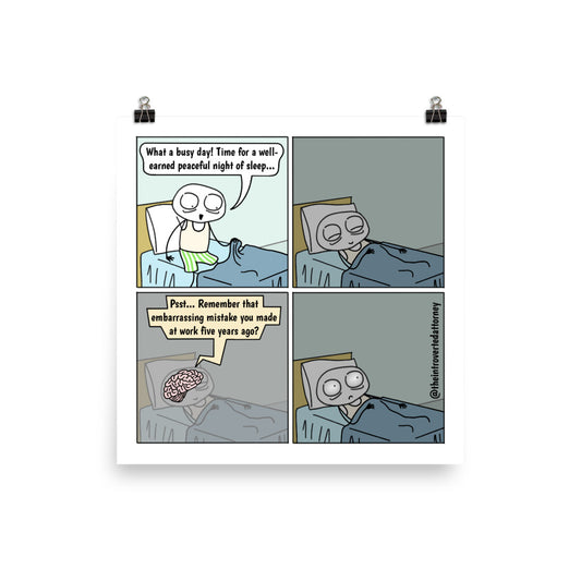 Inconvenient Memories | Best Lawyer Law Firm Gifts | Law Comic Print | Funny Gifts for Attorneys
