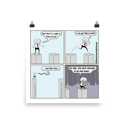 So Far Away | Best Lawyer Law Firm Gifts | Law Comic Print | Funny Gifts for Attorneys
