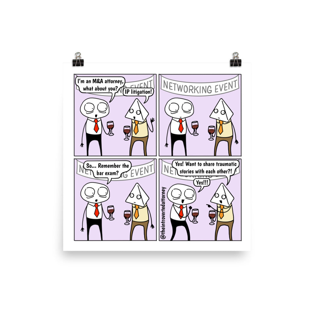 Common Ground | Best Lawyer Law Firm Gifts | Law Comic Print | Funny Gifts for Attorneys