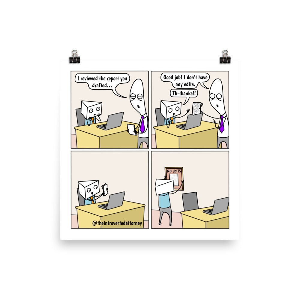 Masterpiece | Best Lawyer Law Firm Gifts | Law Comic Print | Funny Gifts for Attorneys
