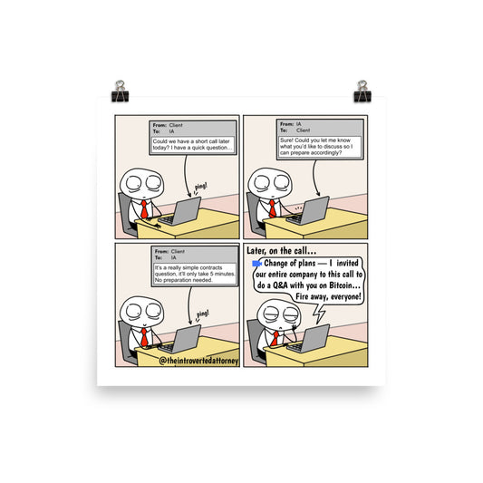 Switching the Script | Best Lawyer Law Firm Gifts | Law Comic Print | Funny Gifts for Attorneys