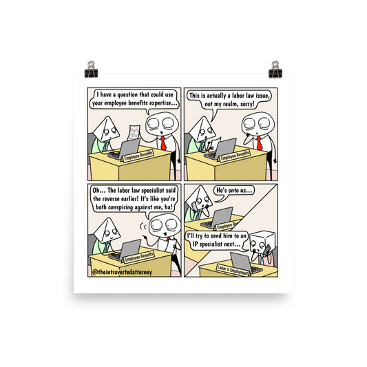 Specialists | Best Lawyer Law Firm Gifts | Law Comic Print | Funny Gifts for Attorneys
