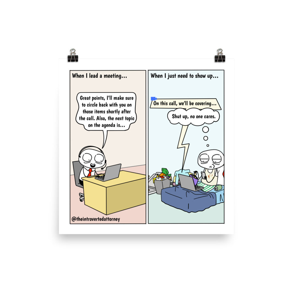 Meeting Lead | Best Lawyer Law Firm Gifts | Law Comic Print | Funny Gifts for Attorneys