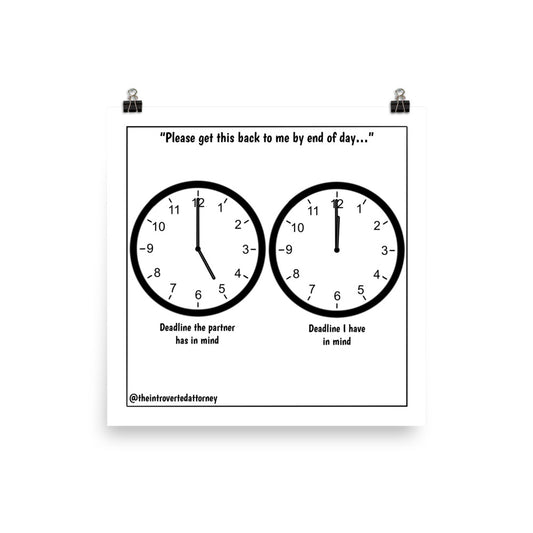 End of Day | Best Lawyer Law Firm Gifts | Law Comic Print | Funny Gifts for Attorneys