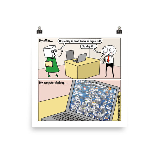 Desktop | Best Lawyer Law Firm Gifts | Law Comic Print | Funny Gifts for Attorneys