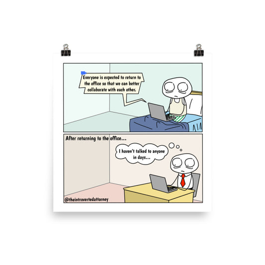 Collaboration | Best Lawyer Law Firm Gifts | Law Comic Print | Funny Gifts for Attorneys