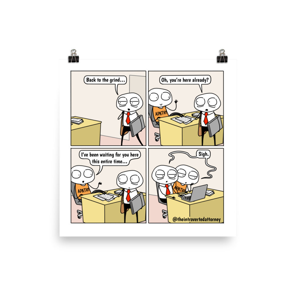 Welcome Back | Best Lawyer Law Firm Gifts | Law Comic Print | Funny Gifts for Attorneys