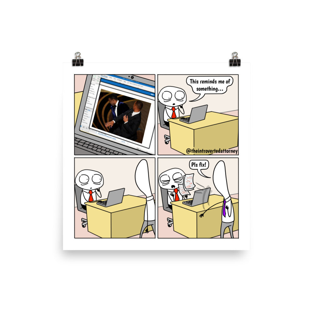 Deja Vu | Best Lawyer Law Firm Gifts | Law Comic Print | Funny Gifts for Attorneys
